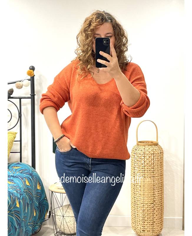 Haut En Maille Orange Taille L OU Pantalon En Lin Taille M - Jones Of NY - Neuf Avec étiquettes - Choix Possible