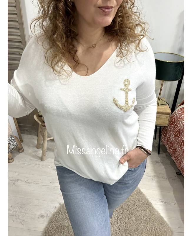 Pull Ange Fil Doré