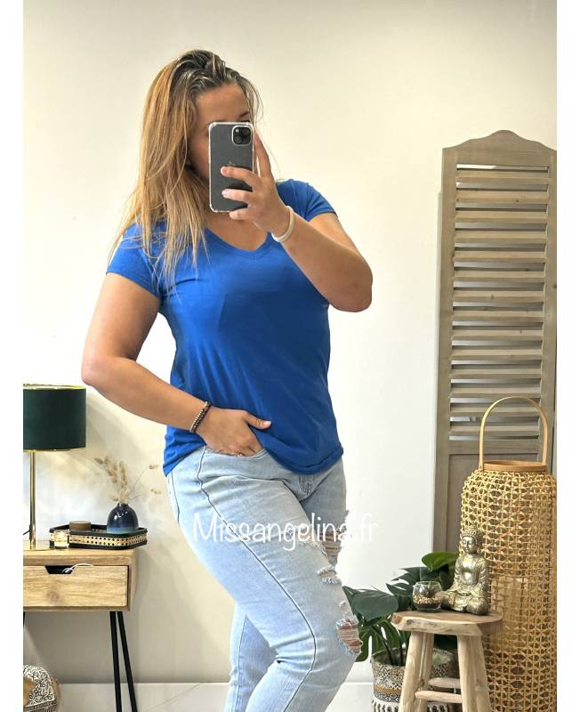 T-shirt Basique Garçon George - Bleu, Coton, Taille 2 Ans - Col Rond, Manches Courtes