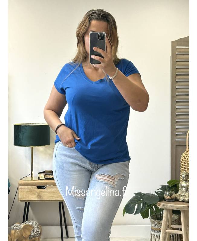 T-shirt Bleu Géométrique Pour Garçon 10-11 Ans - Studio, Coton, Manches Courtes