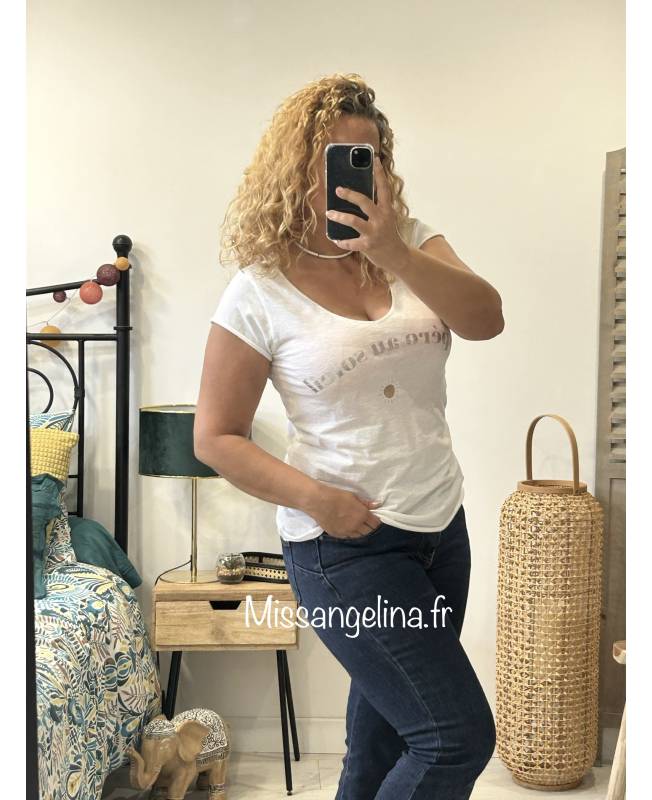 T-shirt Blanc Banditas - Taille Unique - Neuf Avec étiquettes (valeur 27€)