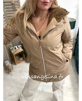 PARKA FOURRÉ - CAMEL
