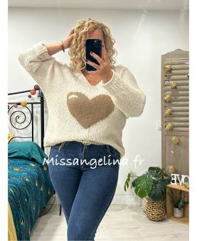 PULL EN MAILLE AVEC GRAND...