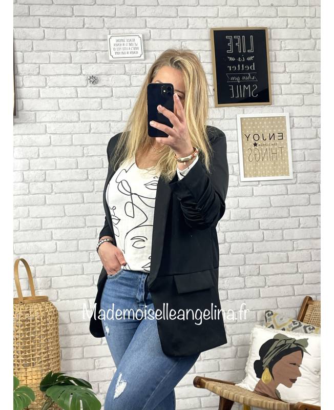 Veste blazer . Uniforme VATEL . Noir . T46 (S) - Vêtements