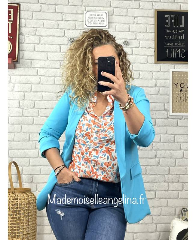 Veste Turquoise Dolce Bella Taille S - Neuve Avec étiquettes