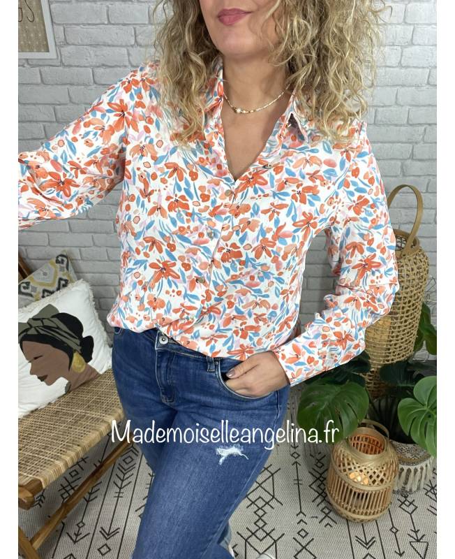 Chemise imprimé petites fleurs - 15,00€ - Armand Thiery