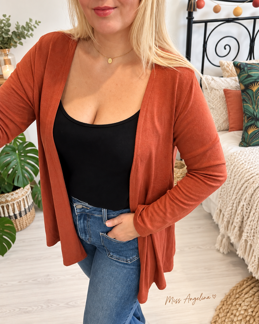 Gilet souple rouille – Taille unique