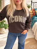 Sweat chocolat ICONIC  léopard  – Taille unique